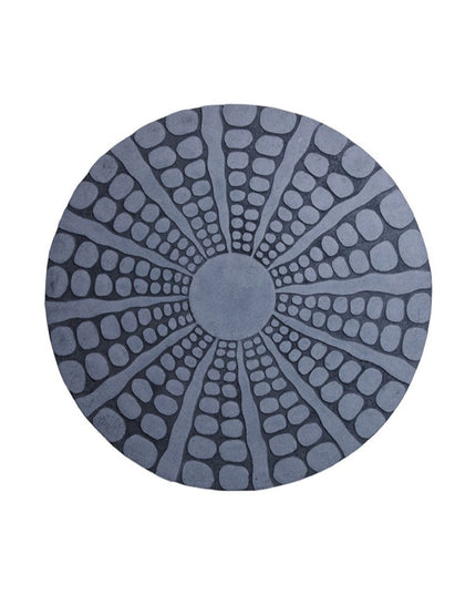 28" X 28" Gray Sandstone Round Wall Decor