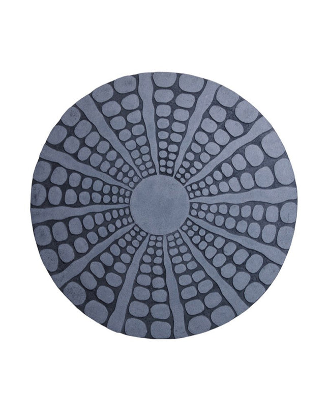 28" X 28" Gray Sandstone Round Wall Decor
