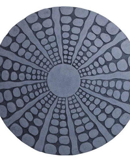 28" X 28" Gray Sandstone Round Wall Decor