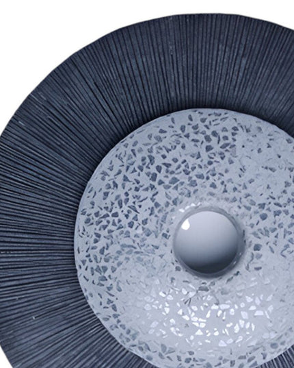 20" X 20" Gray Sandstone Hanging Dimensional Sculpture Wall Decor