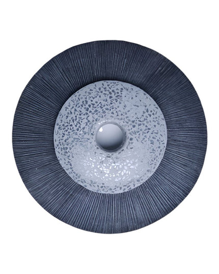 20" X 20" Gray Sandstone Hanging Dimensional Sculpture Wall Decor