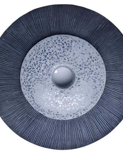 20" X 20" Gray Sandstone Hanging Dimensional Sculpture Wall Decor