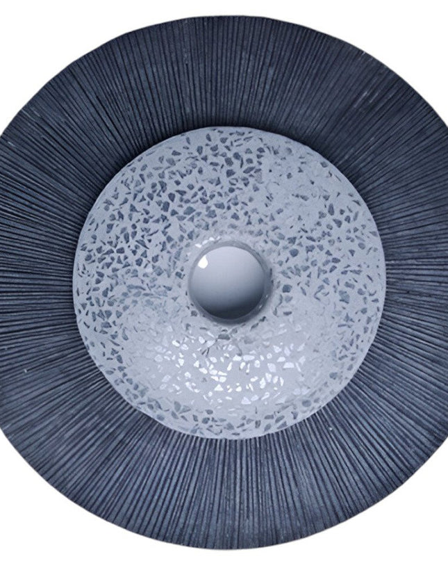 20" X 20" Gray Sandstone Hanging Dimensional Sculpture Wall Decor