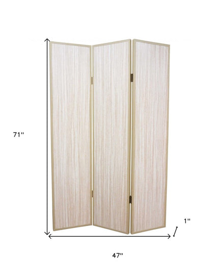 47 X 71 Beige Wood  Screen