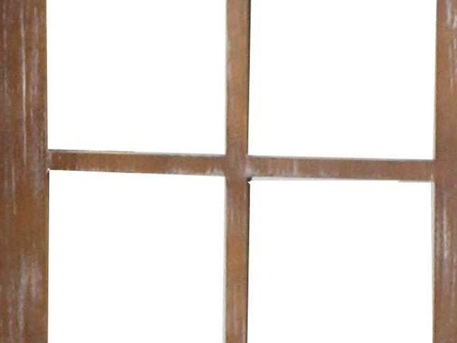 63 X 84 Brown Wood Mirror  Screen