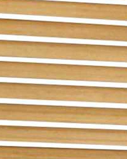 67" Natural Wood Folding Three Panel Screen Room Divider