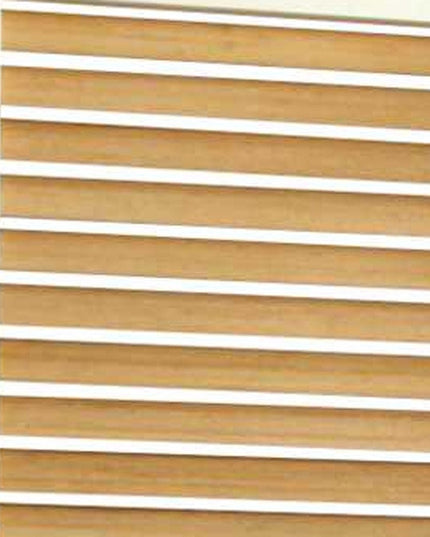 67" Natural Wood Folding Three Panel Screen Room Divider