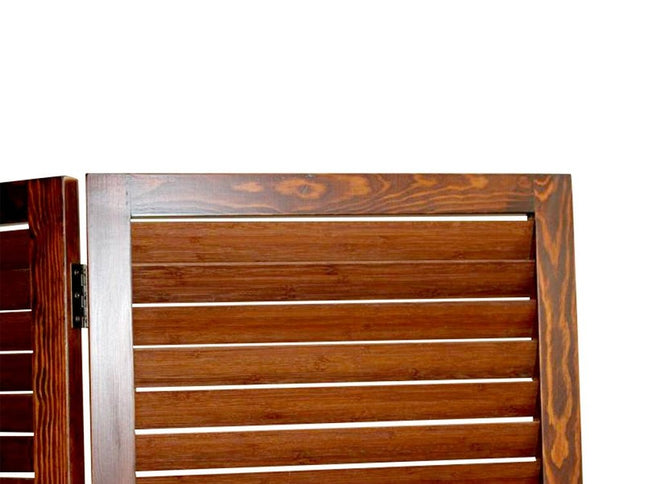 47" X 67" Brown Wood  Screen