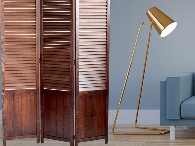 47" X 67" Brown Wood  Screen