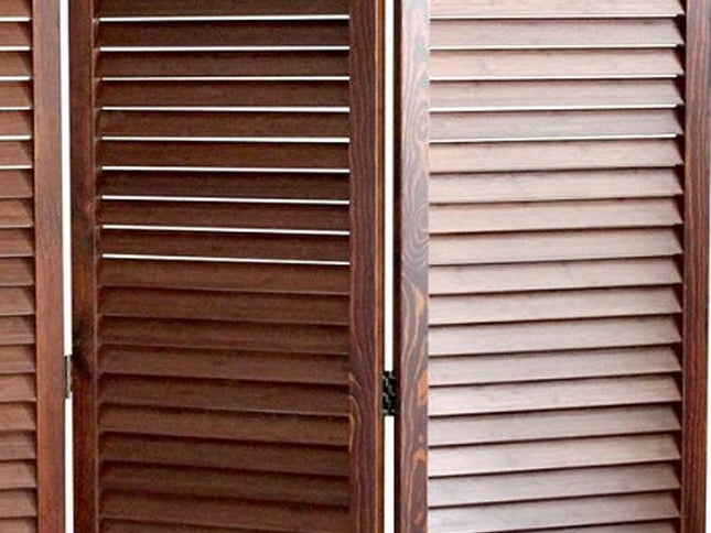 47" X 67" Brown Wood  Screen