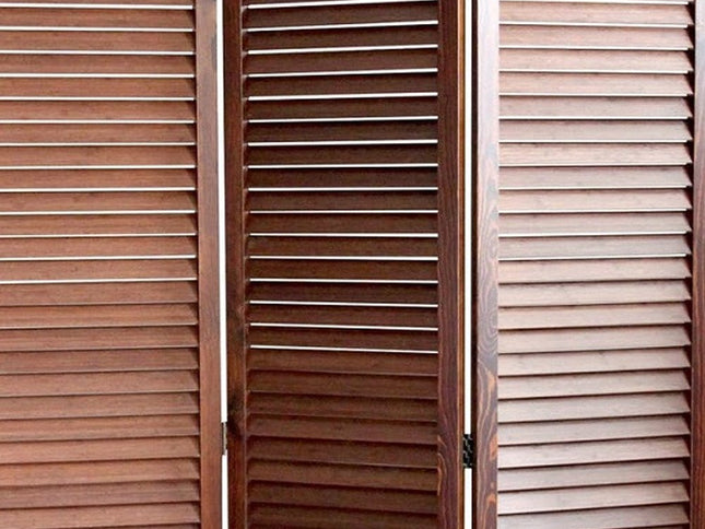 47" X 67" Brown Wood  Screen