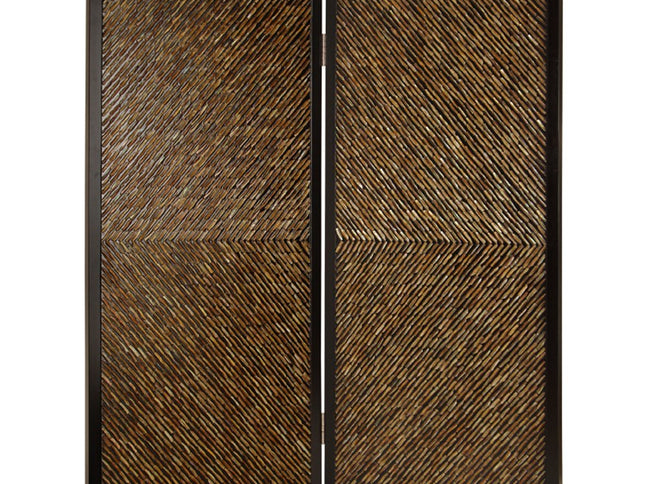 63" X 84" Multi Color Wood  Screen