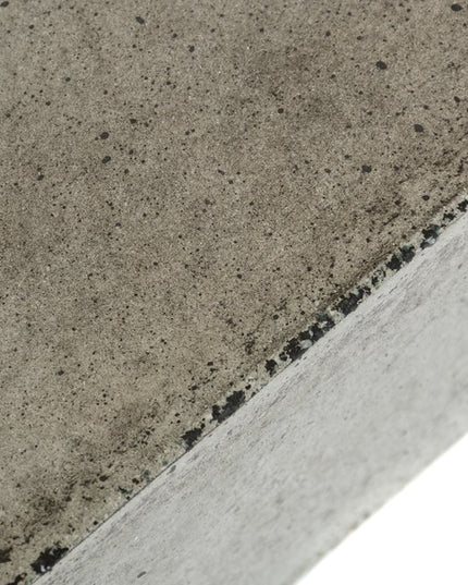 43" Gray and Dark Gray Concrete Square Block Coffee Table