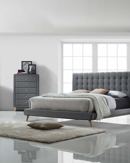 43" Light Gray Solid Wood Standard Dresser/Chest