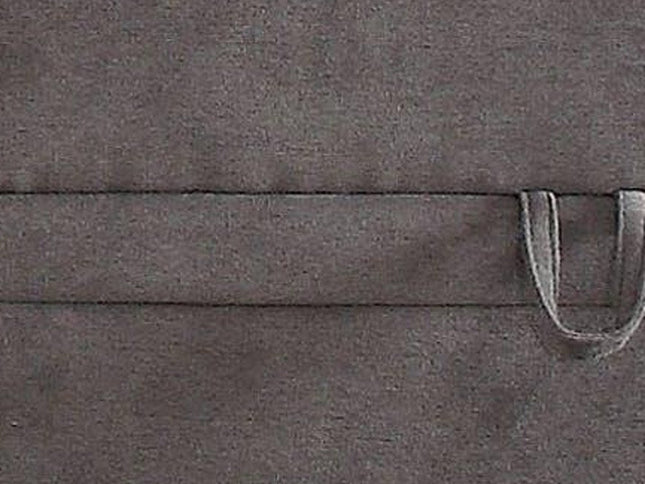 30" Gray Velvet Storage