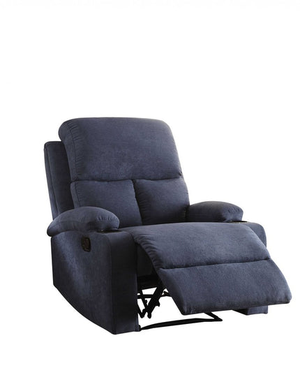 32" Blue Linen Recliner