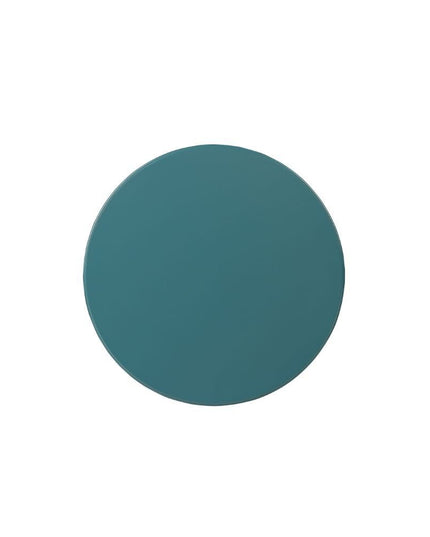 22" White Wood Round Curvy Pedestal End Table