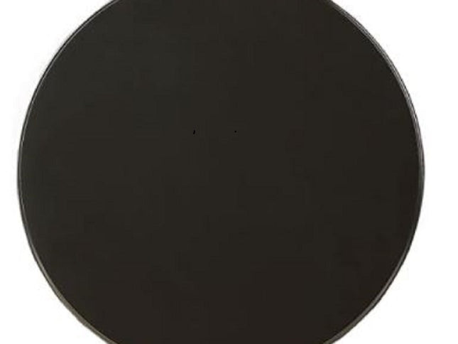 22" White Wood Round Pedestal End Table