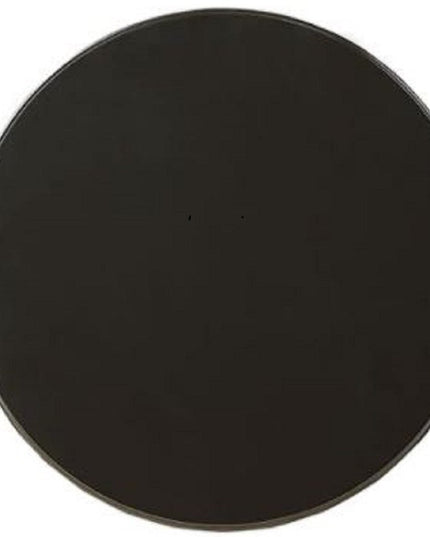 22" Black Wood Round Pedestal End Table