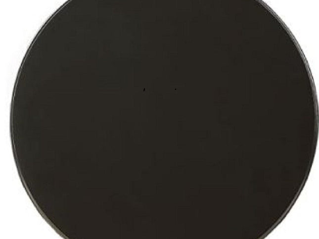 22" White Wood Round Pedestal End Table