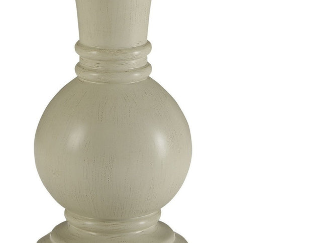 26" White Solid And Manufactured Wood Round End Table