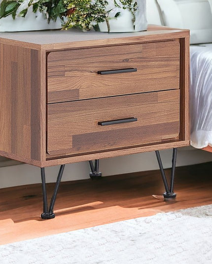 20" White Nightstand With Manufactured Wood Top