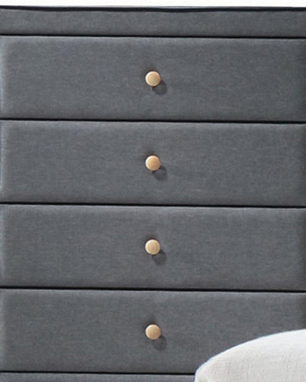 43" Light Gray Solid Wood Standard Dresser/Chest