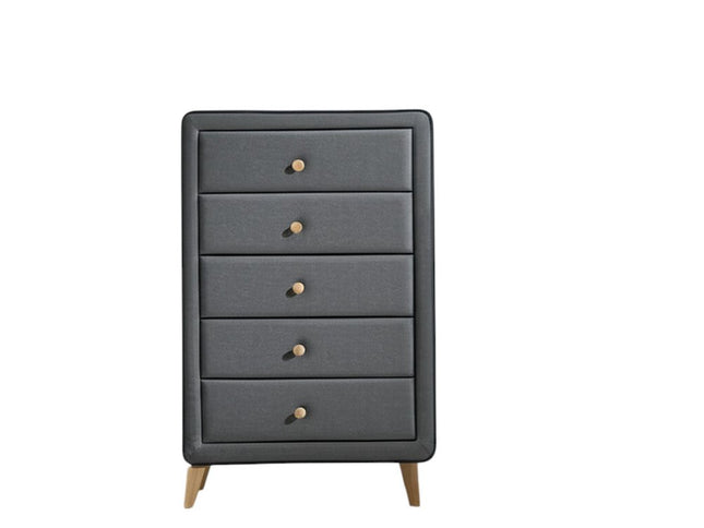 43" Light Gray Solid Wood Standard Dresser/Chest