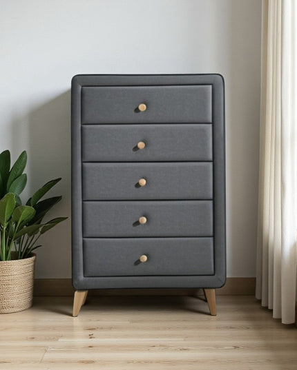 43" Light Gray Solid Wood Standard Dresser/Chest
