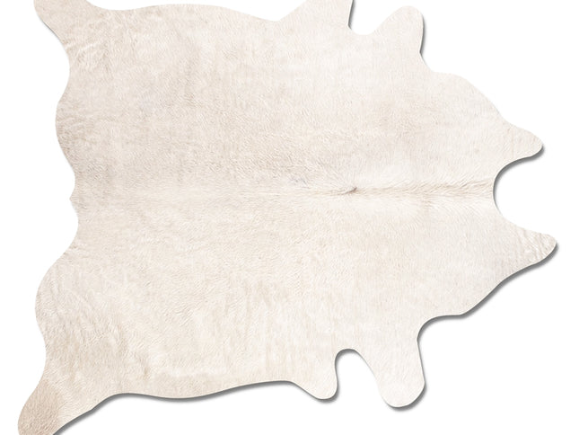 6' X 7' Black Cowhide Area Rug