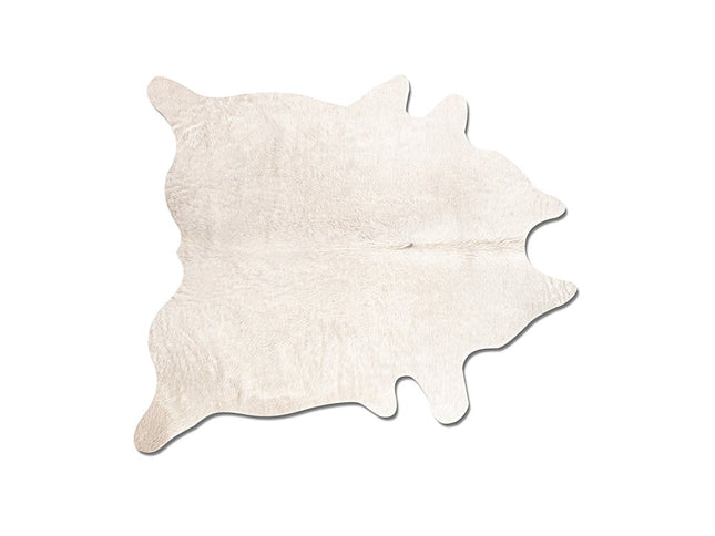 6' X 7' Black Cowhide Area Rug