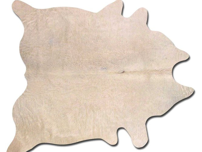 6' X 7' Black Cowhide Area Rug