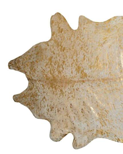 6' X 7' Natural Cowhide Cowhide Print Area Rug