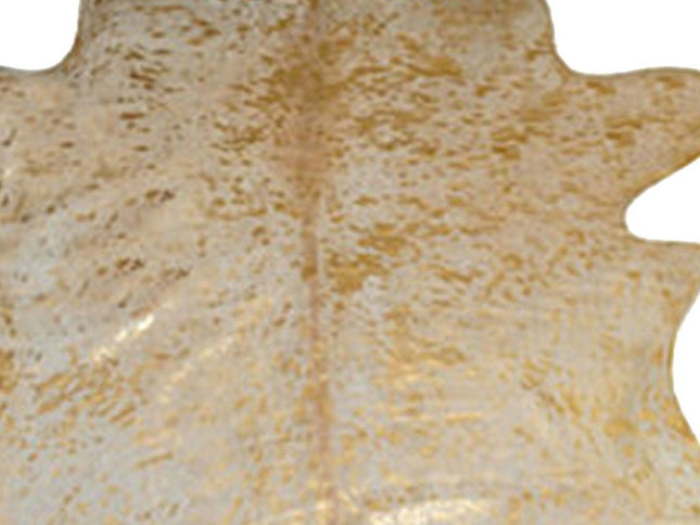 6' X 7' Natural Cowhide Cowhide Print Area Rug