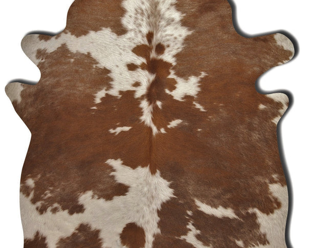 6' X 7' Black And White Cowhide Animal Print Area Rug