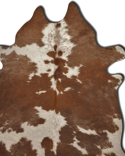 6' X 7' Black And White Cowhide Animal Print Area Rug