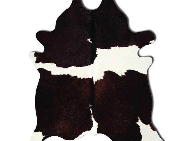 6' X 7' Black And White Cowhide Animal Print Area Rug