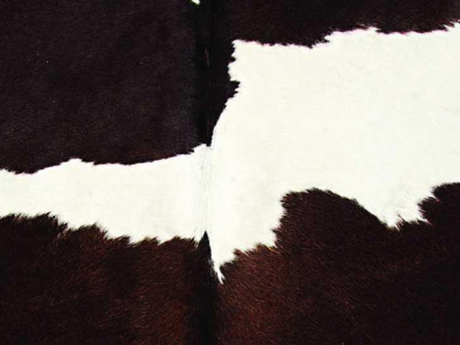6' X 7' Black And White Cowhide Animal Print Area Rug