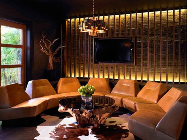 6' X 7' Brown And Black Cowhide Cowhide Print Area Rug