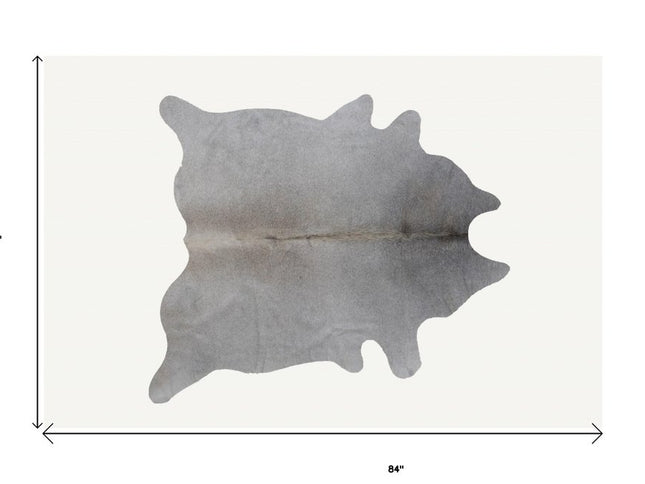 6' X 7' Natural Cowhide Cowhide Print Area Rug