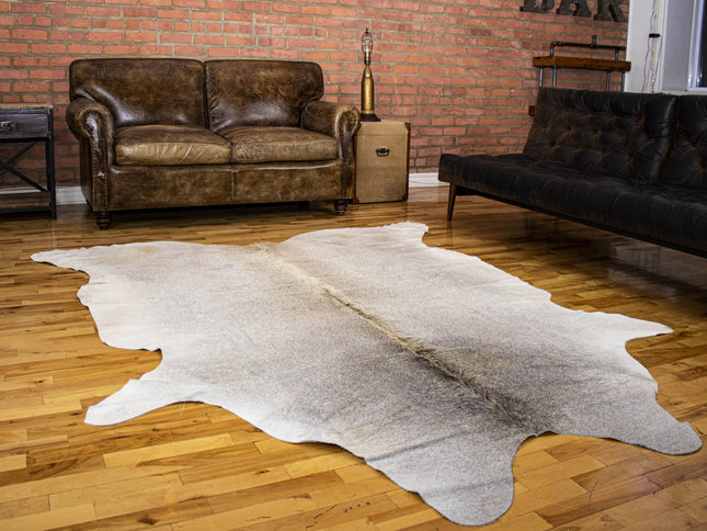 6' X 7' Natural Cowhide Cowhide Print Area Rug