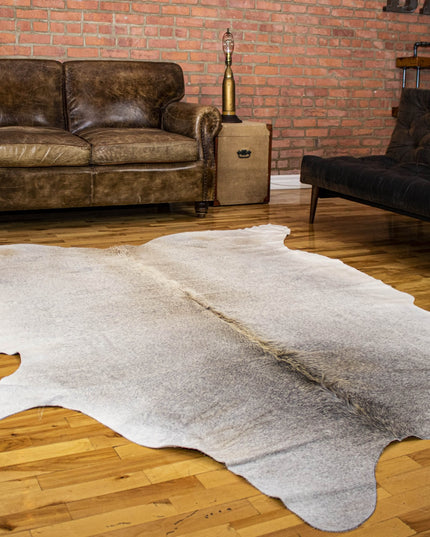 6' X 7' Natural Cowhide Cowhide Print Area Rug