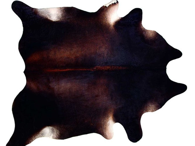 6' X 7' Brown And Black Cowhide Cowhide Print Area Rug
