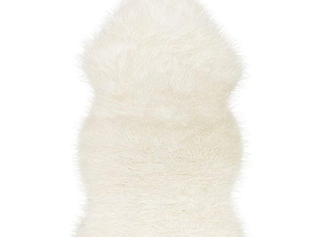 2' X 3' White Animal Print Area Rug