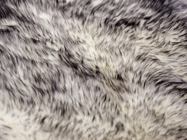 2' X 3' Gray Genuine Sheepskin Animal Print Shag Area Rug