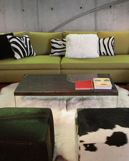 6' X 8' Natural New Zealand Sheepskin Area Rug