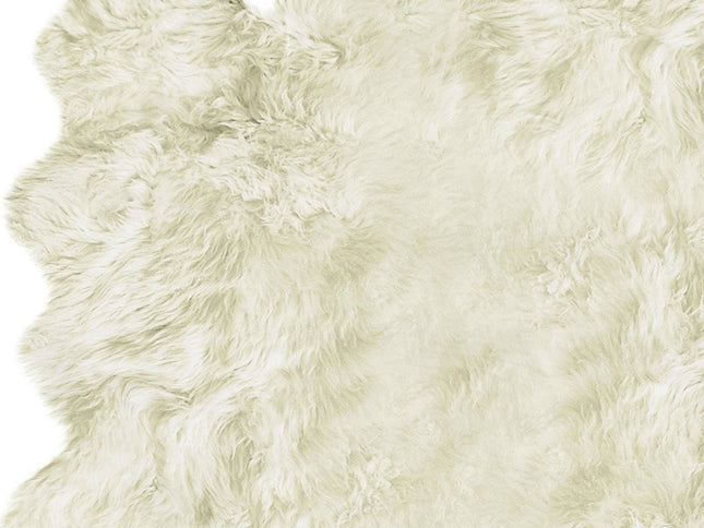 6' X 8' Natural New Zealand Sheepskin Area Rug
