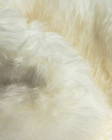 6' X 6' Natural Sheepskin Non Skid Area Rug