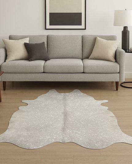6' X 7' Natural Cowhide Cowhide Print Area Rug