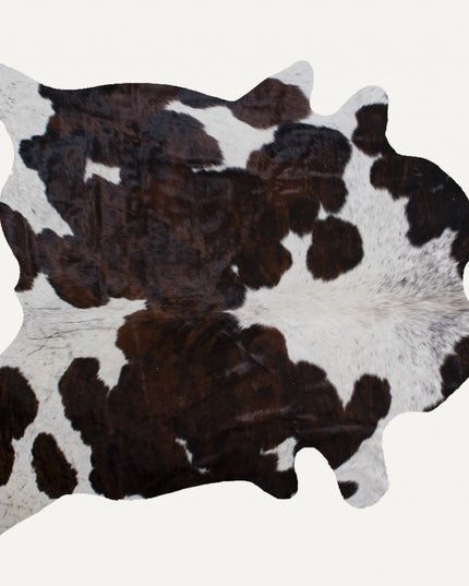 6' X 7' Brown And Black Cowhide Cowhide Print Area Rug